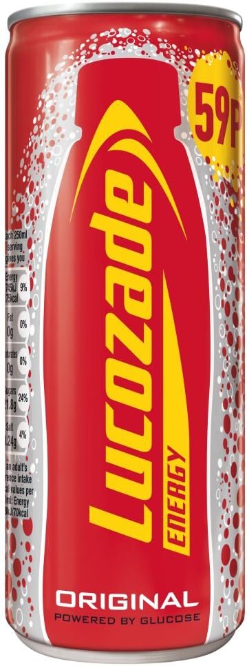 Lucozade Energy Drink Original 250ml can