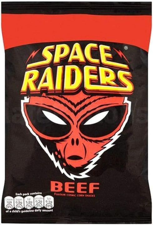 Space Raiders Beef Flavour Cosmic Corn Snacks 25g