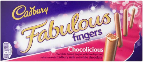 Cadbury Fabulous Fingers Chocolicious Biscuits 114g