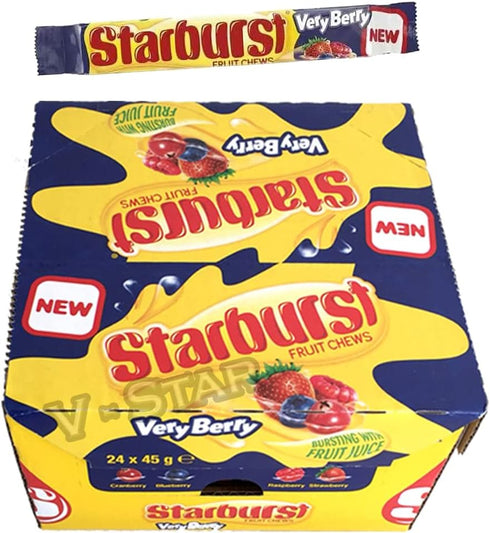 Starburst Very Berry Fruit Chews Sweets 45g