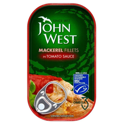 John West Mackerel Fillets in Tomato Sauce 125g
