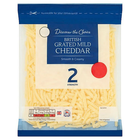 Discover the Choice Grated Mild Cheddar 200g