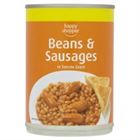 Happy Shopper Beans & Sausages 395g