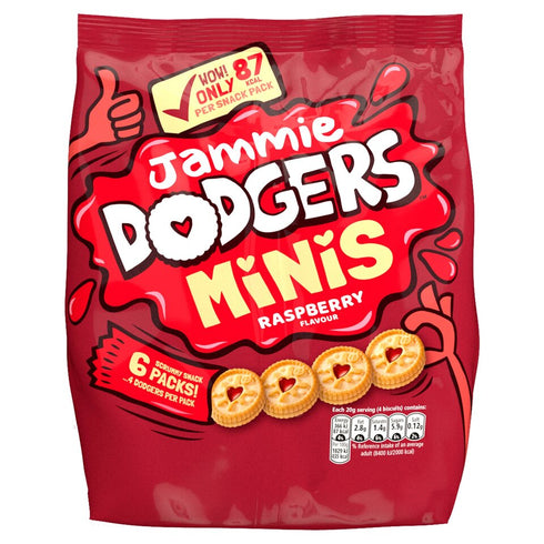 Jammie Dodgers Minis Raspberry Flavour 6 x 20g (120g)