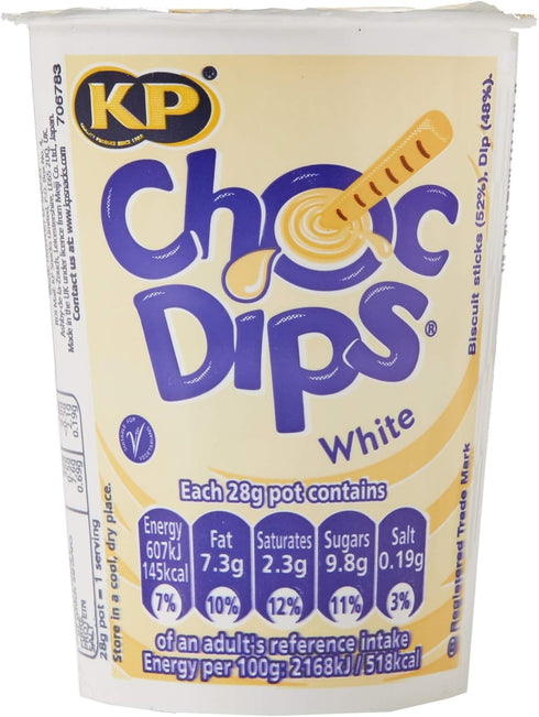 KP Choc Dips White Chocolate 28g