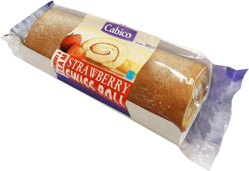 Cabico Strawberry Swiss Roll 300g