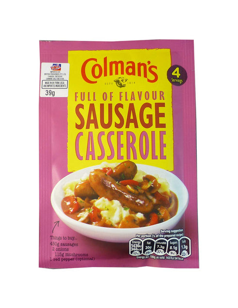 Colman's Sausage Casserole Sauce Mix 39g