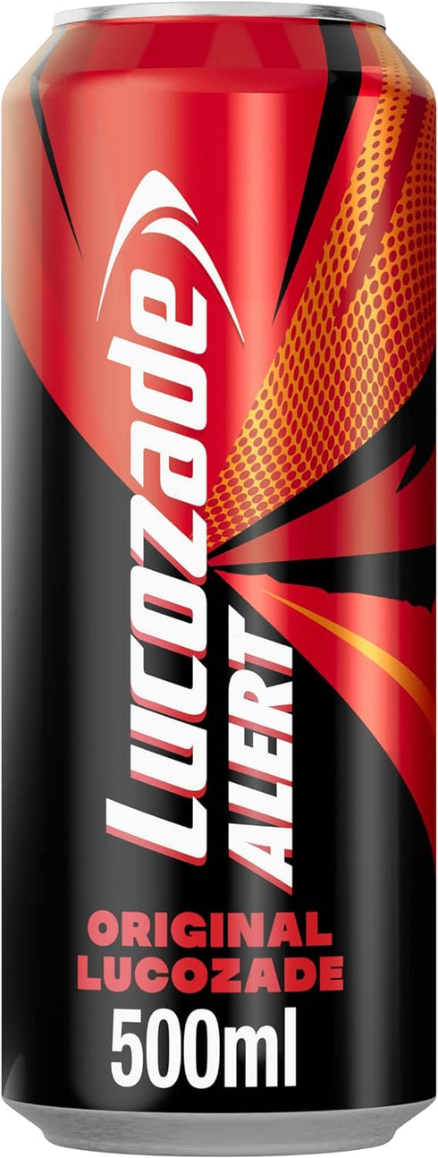 Lucozade Alert Original Energy Drink 500ml Can