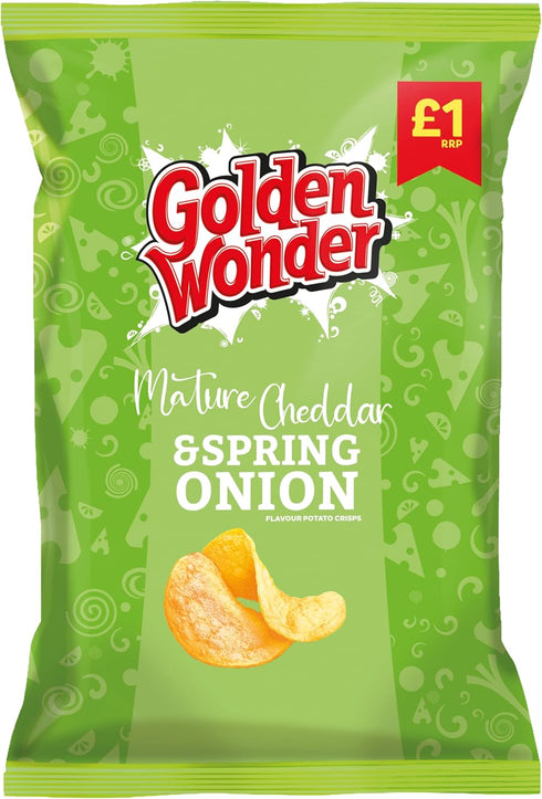 Golden Wonder Mature Cheddar & Spring Onion 65g