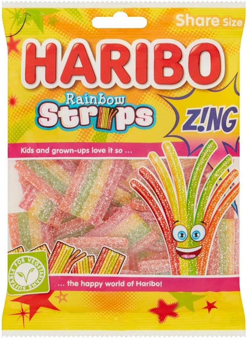 Haribo Rainbow Stripes Zing 130g