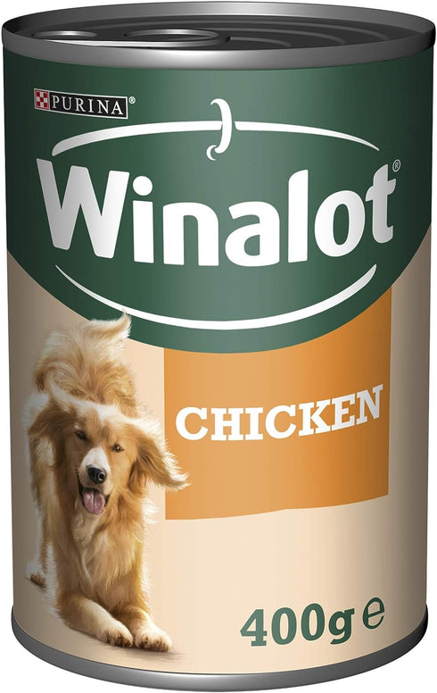 Winalot Classics Tinned Dog Food with Chicken in Jelly 400g
