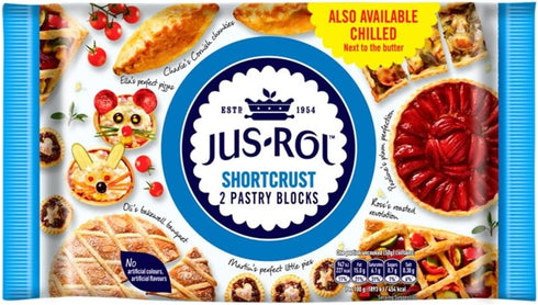 Jus-Rol Frozen Shortcrust Pastry Block 500g