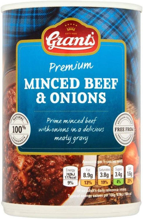 Grants Premium Minced Beef & Onions 392g