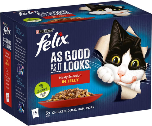 Felix As Good As It Looks Meaty Selection In Jelly 12x100g