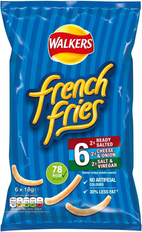 Walkers French Fries Variety Multipack 6 x 18g