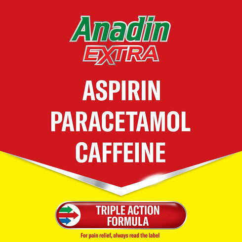 Anadin Extra Aspirin, Paracetamol & Caffeine 8 Caplets