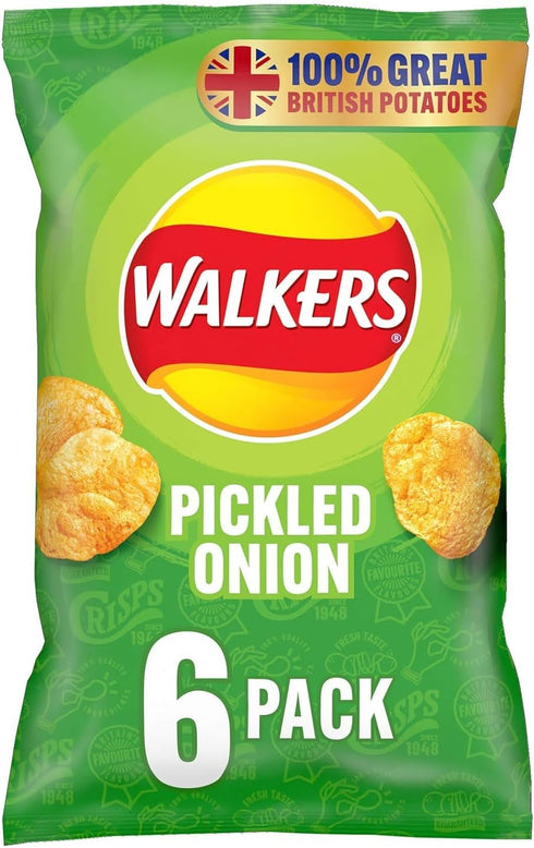 Walkers Pickled Onion Multipack 6 x 25g