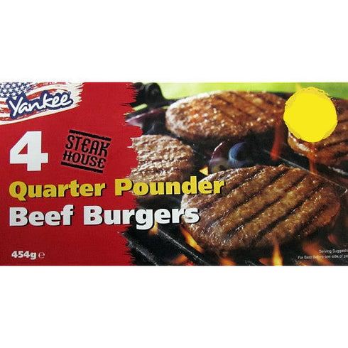 Yankee Beef Quarter Pounder 454g