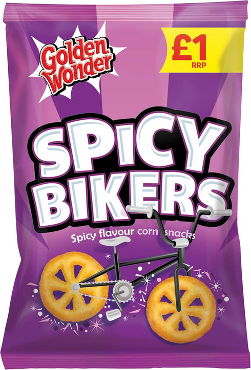 Golden Wonder Spicy Bikers Spicy Flavour 50g