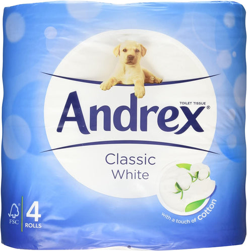 Andrex Toilet Roll White 4 Pack