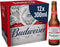 Budweiser Lager Beer Bottles 12 x 300ml