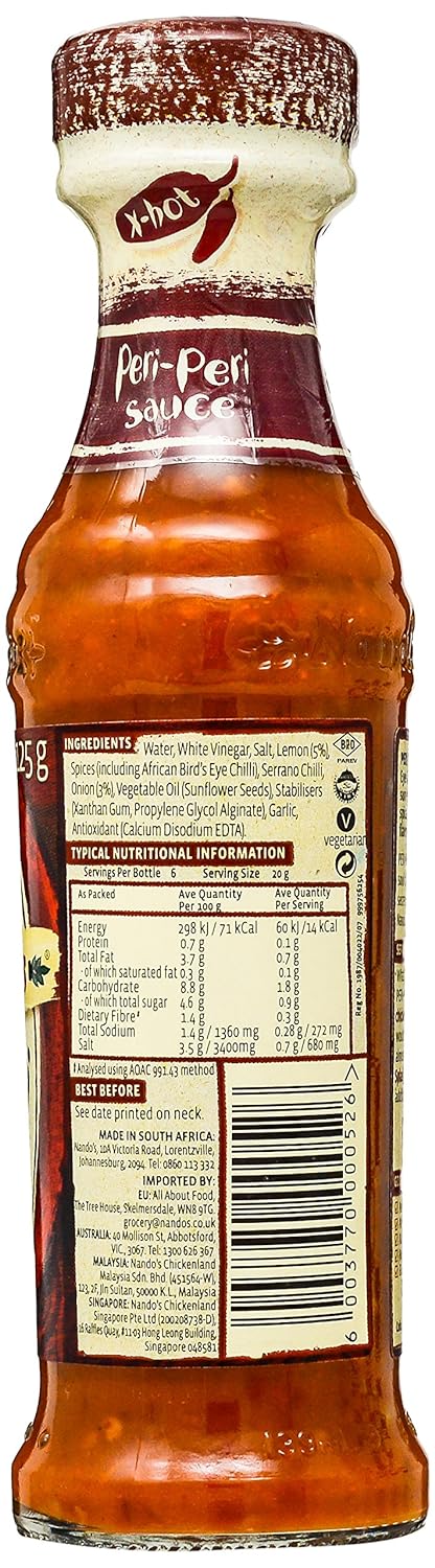 Nandos Peri Peri Sauce Xtra Hot 125g