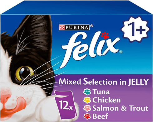 felix As Good As It Looks Mixed Selection in Jelly 12 x 100g (1.2kg)