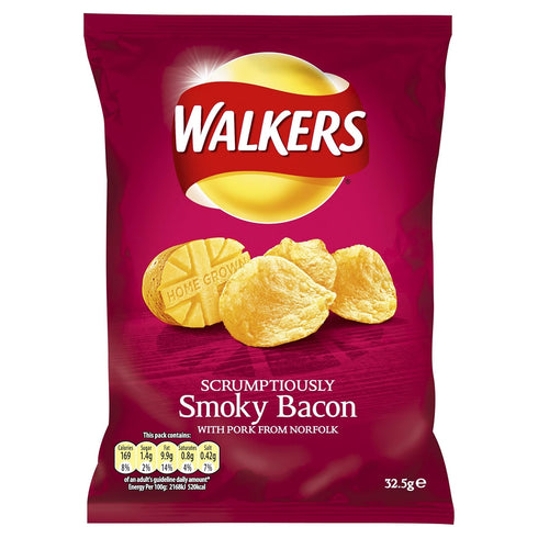 Walkers Smoky Bacon 32.5g