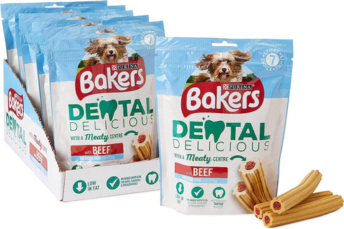 Bakers Dental Delicious Medium Dog Chews Beef 200g
