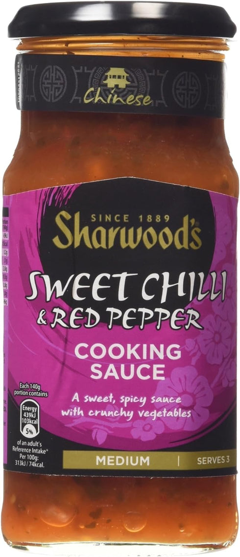 Sharwood's Sweet Chilli & Red Pepper Chinese Cooking Sauce 425g