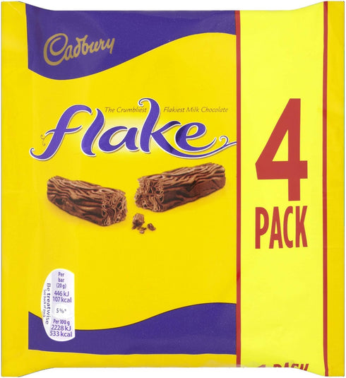 Cadbury Flake Chocolate Bar Multipack 4 x 20g