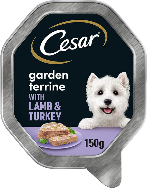Cesar Classics Terrine Wet Dog Food with Turkey and Lamb in Loaf 150g