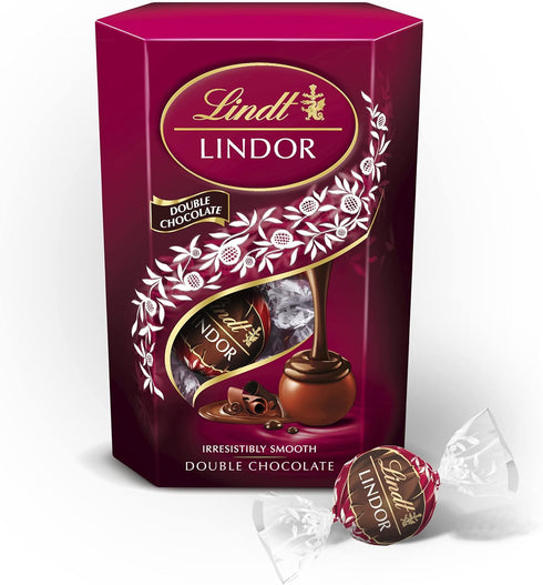 Lindt LINDOR Double Chocolate Truffles 200g