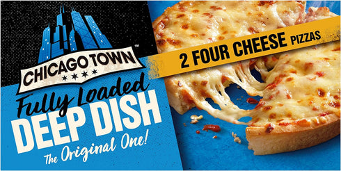 Chicago Town 2 Deep Dish Four Cheese Pizzas 310g