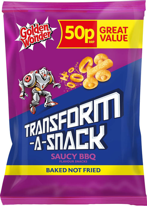 Golden Wonder Transform-A-Snack Saucy BBQ Flavour Snacks 27g