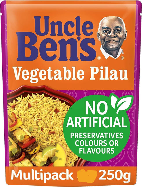 Uncle Bens Vegetable Pilau Microwave Rice 250g