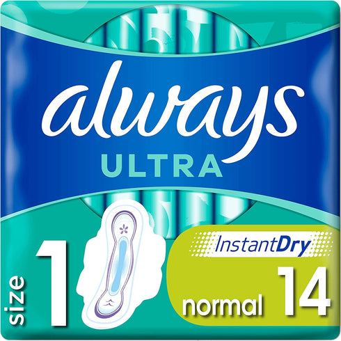 Always Normal Ultra Sanitary Towels Wings 14 Pack