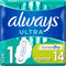 Always Normal Ultra Sanitary Towels Wings 14 Pack