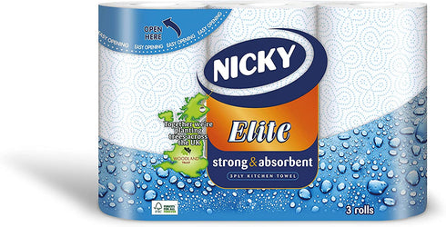 3 Rolls Nicky Elite Luxury Kitchen Towel