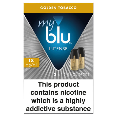 blu® myblu® Intense Liquidpods Golden Tobacco 18mg/ml 2 x 1.5ml