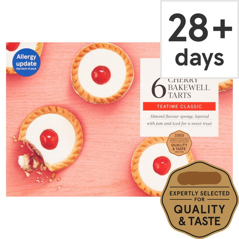 Cherry Bakewell Tarts 6 Pack