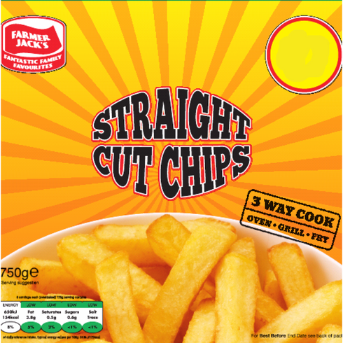 Farmer Jack's Straight Cut Chips 750g