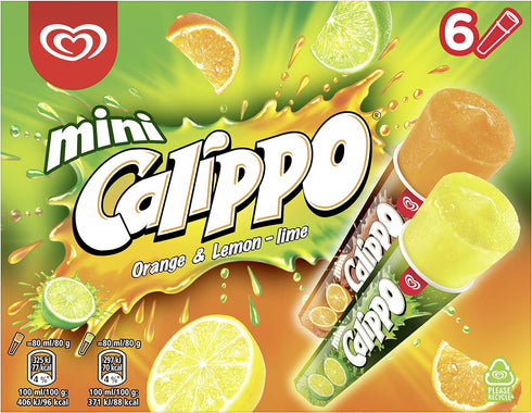 Calippo Mini Orange, Lime & Lemon 6 Pack