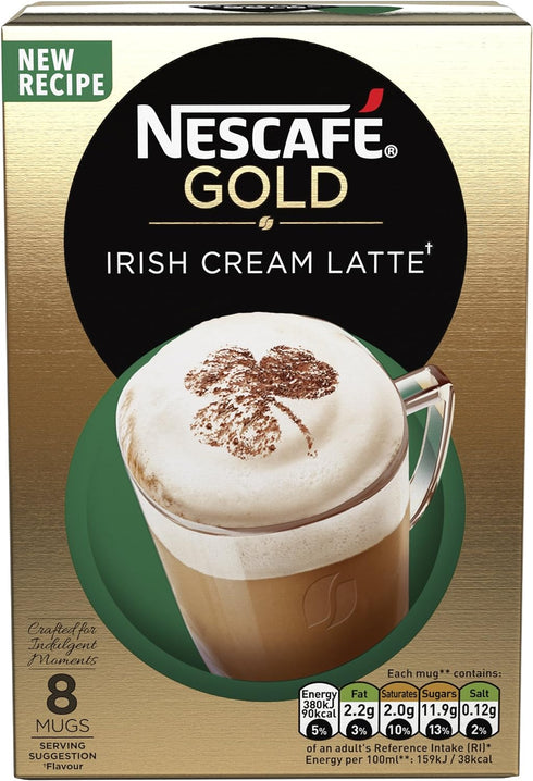 Nescafe Instant Irish Latte 8 x 22g