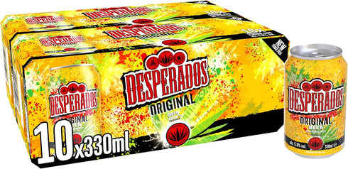 Desperados Tequila Lager Beer 10 x 330ml Cans