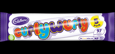 Cadbury Curly Wurly Chocolate Bar 5 Pack 107.5g