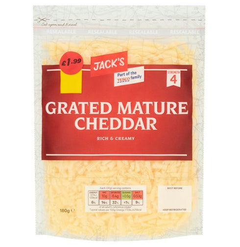 Jack's Mature Cheddar Slices 180g