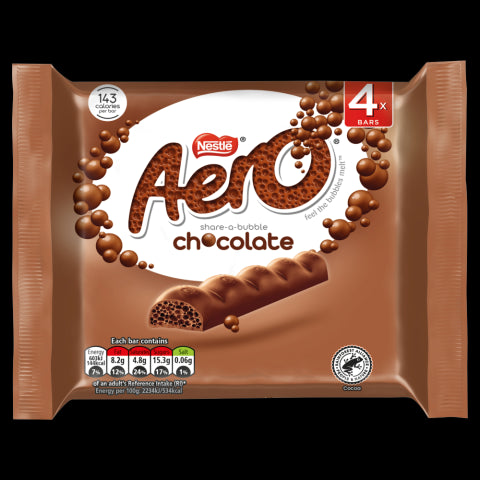 Aero Milk Chocolate Multipack 27g 4 Pack