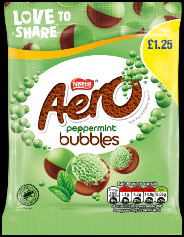 Aero Peppermint Bubbles 80g