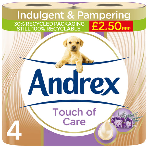 Andrex Touch of Care 4 Rolls